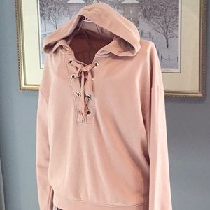 Lace up Hoodie
